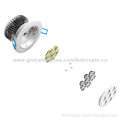 LD 7W LED Ceiling Light with 38 Pieces Aluminum Fins, Bridgelux/Epistar/Epileds Chip